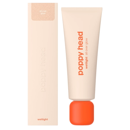 Poppy Head - Wetlight All Over Glow - Płynny Rozświetlacz do Ciała i Twarzy - 02 Glitterini - 50ml 