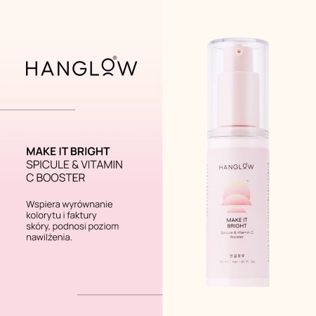HanGlow - Make It Bright - Spicule & Vitamin C Booster - Rozświetlające Serum z Mikroigłami i Witaminą C - 30ml