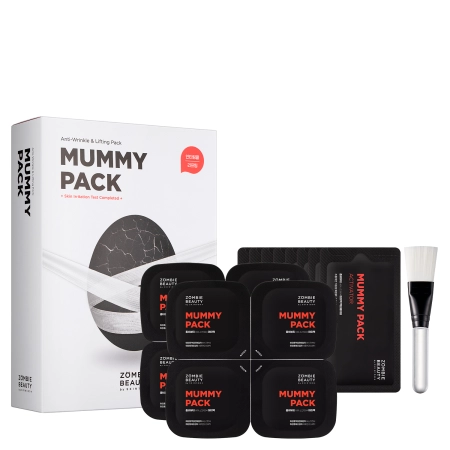ZOMBIE BEAUTY by SKIN1004 Mummy Pack & Activator Kit - Przeciwzmarszczkowy i Liftingujący Zestaw Masek do Twarzy - 8 szt. 2g/35ml