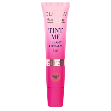 Claresa - Tint Me Creamy Lip Balm 3in1 SPF 30 - Koloryzujący Balsam Do Ust Z Filtrem SPF 30 - Bubbletea - 12 ml