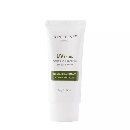 Nine Less - Essentials UV Shield Soothing Sun Cream SPF 50+/PA++++ - Nawilżający Krem z Filtrem - 50g
