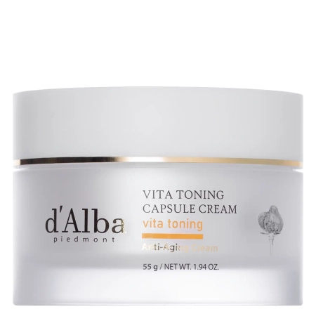 d'Alba - Vita Toning Capsule Cream - Nawilżająco-Rozjaśniający Krem do Twarzy - 55g