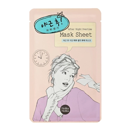 Holika Holika - After Mask Sheet - After Working Overtime - Odprężająco-Nawilżająca Maska w Płachcie - 30g - OUTLET