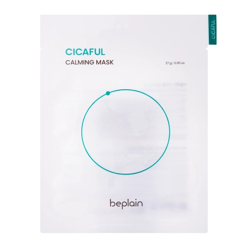 Beplain - Cicaful Calming Mask - Regenerująco-Kojąca Maska do Twarzy z Ekstraktem z Wąkroty Azjatyckiej - 27g