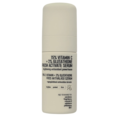 Nerds. - 15% Vitamin C + 2% Glutathione Fresh Active Serum - Aktywne Serum z Witaminą C oraz Glutationem - 30ml