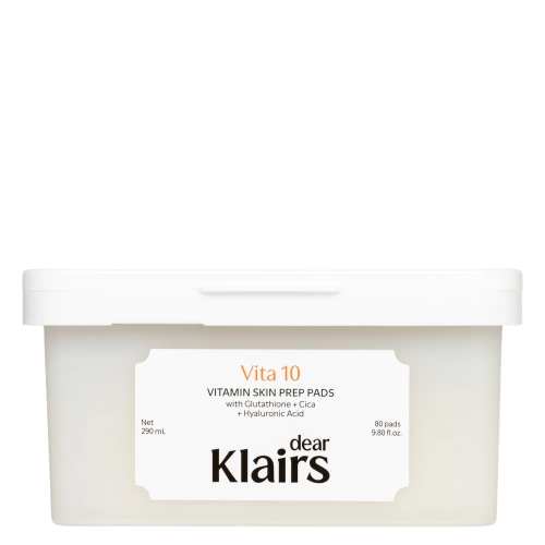 Dear Klairs - Freshly Juiced Vitamin Skin Prep Pads - Odświeżające Płatki do Twarzy - 80szt