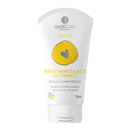 BasicLab - Famillias - Nawilżający Krem do Twarzy Bogata Konsystencja - 75ml