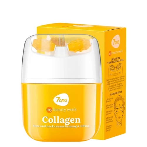 7DAYS - My Beauty Week - Collagen V-Shaping Facial Lifting Concentrate - Ujędrniający Krem-Koncentrat do Twarzy z Rollerem - 40ml