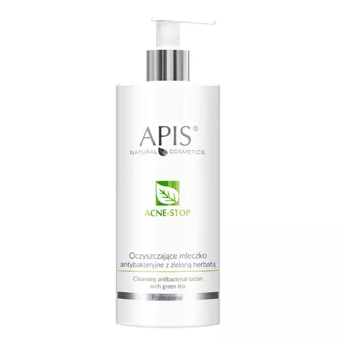 Apis - Professional - Acne-Stop - Cleansing Antibacterial Lotion with Green Tea - Oczyszczające Mleczko Antybakteryjne z Zieloną Herbatą - 500ml