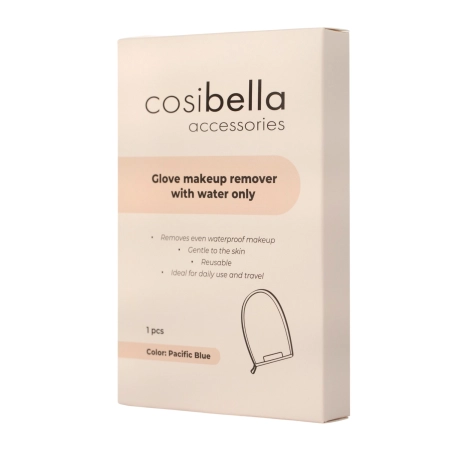 Cosibella Accessories - Rękawica Do Demakijażu z Użyciem Samej Wody - Pacific Blue 