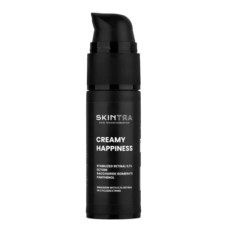 SkinTra - Creamy Happiness - Emulsja z Retinalem 0,1% w Cyklodekstrynach - 30ml