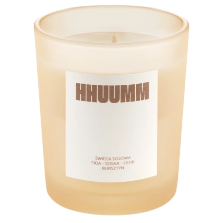 HHUUMM - Świeca Sojowa - Figa, Sosna, Cedr, Bursztyn - 70g