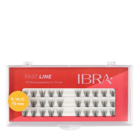 Ibra Makeup - Kępki Rzęs Fast Line C 0,10 - 10mm - 30szt