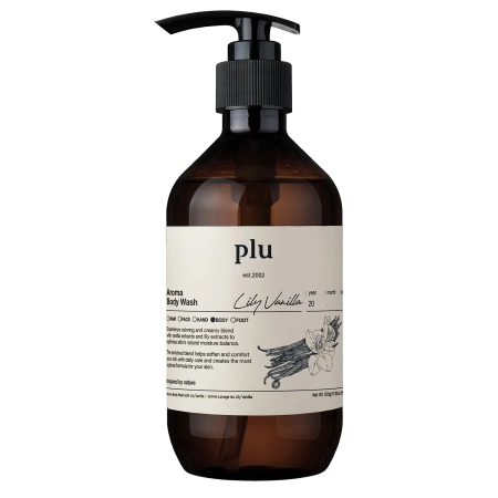 plu - Aroma Body Wash - Żel pod Prysznic - Lily Vanilla - 500g 