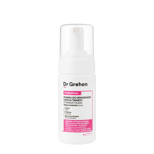 Dr Grehen - PrebioDerm - Prebio Remover Foam - Pianka do Demakijażu i Mycia Twarzy z Prebiotykami - 100ml OUTLET