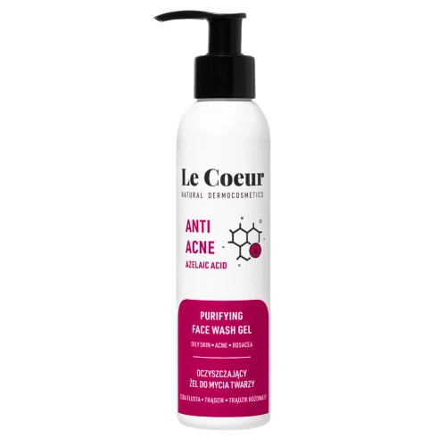 Le Coeur - Anti Acne - Dermo Żel Myjący do Twarzy z Kwasem Azelainowym i Jabłkowym - 150ml