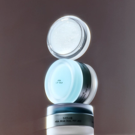 titto - Aqua Beam Dual Pot - Duo do Ust - #01 Aqua Lip Balm/Shine Beam Plumper - 10g