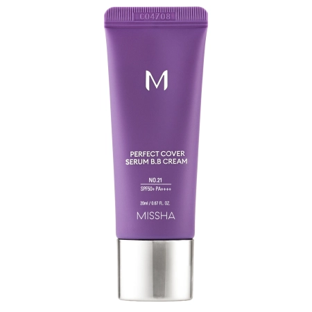 Missha - M Perfect Cover Serum BB Cream SPF50+/PA++++ - Kryjący Krem BB Serum - No.21 Light Beige - 20ml