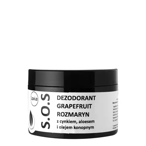 La-Le - Dezodorant Grapefruit - Rozmaryn z Cynkiem, Aloesem i Olejem Konopnym - 120ml