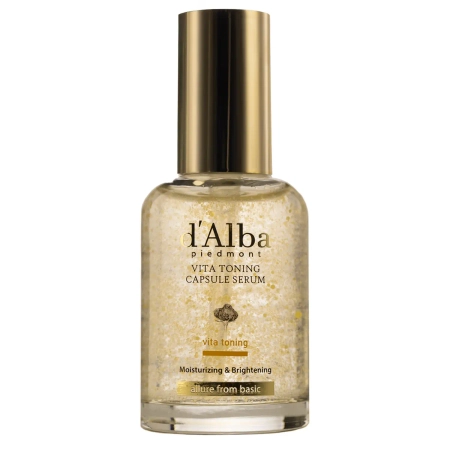 d'Alba - Vita Toning Capsule Serum - Nawilżająco-Rozjaśniające Serum do Twarzy - 50ml