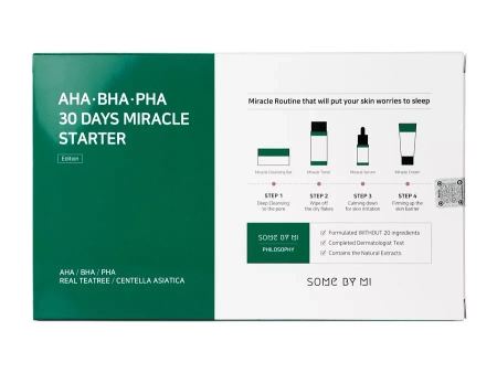 Some By Mi - AHA BHA PHA 30 Days Miracle Starter - Zestaw Pielęgnacyjny Kosmetyków z Kwasami AHA, BHA, PHA