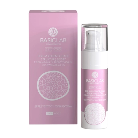 BasicLab - Esteticus - Sprężystość i Odbudowa - Serum Regenerujące Strukturę Skóry z Ceramidami 1% - 30ml
