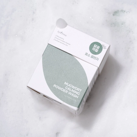 Isntree - Mugwort Calming Powder Wash - Zestaw Saszetek z Pudrem do Mycia Twarzy - 1g x 25szt