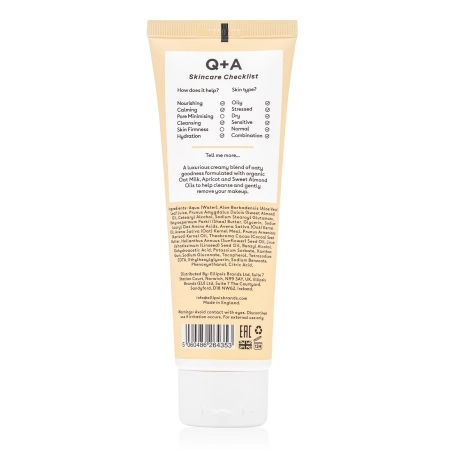 Q+A - Oat Milk Cream Cleanser - Kremowa Emulsja Myjąca z Mlekiem Owsianym -125ml