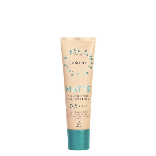 Lumene - Matte Oil Control Foundation SPF 20 - Podkład Matujący - 0,5 Light - 30ml