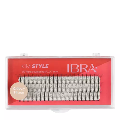 Ibra Makeup - Kępki Rzęs Kim Style C 0,07 - 14mm - 60szt