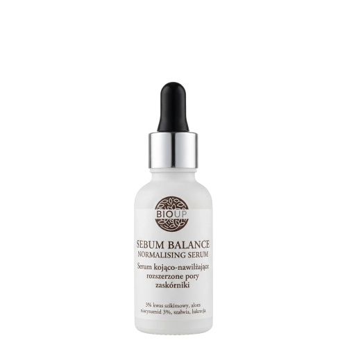 Bioup - SEBUM BALANCE - Nawilżająco-Kojące Serum na Rozszerzone Pory, Zaskórniki, Niedoskonałości - 30ml OUTLET
