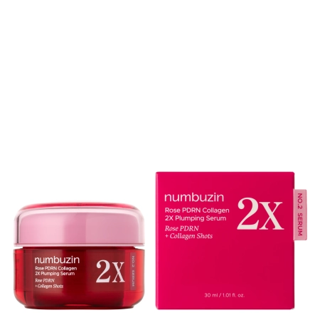 Numbuzin - No.2 Rose PDRN Collagen 2X Plumping Serum - Serum Ujędrniająco-Wypełniające - 30ml