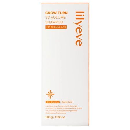 lilyeve - Grow Turn 3D Volume Shampoo - Wzmacniający Szampon do Włosów i Skóry Głowy - 500g