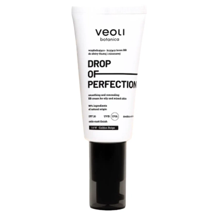 Veoli Botanica - Drop Of Perfection - Wygładzająco-Kryjący Krem BB - 3.0 W - Golden Beige - 30ml