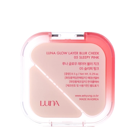 LUNA - Glow Layer Blur Cheek - Duo Róży do Policzków - 05 Sleepy Pink - 8,5g