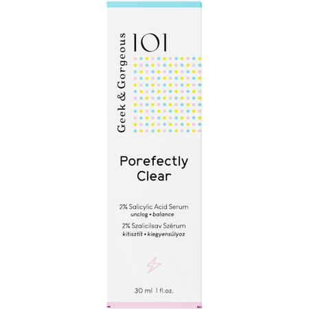 Geek & Gorgeous - Porefectly Clear -  Serum z 2% Kwasem Salicylowym i Sarkozyną - 30ml