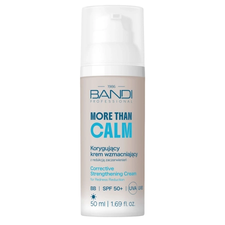 Bandi - More than Calm - Korygujący Krem Wzmacniający SPF 50+ z Redukcją Zaczerwienień - 50ml 