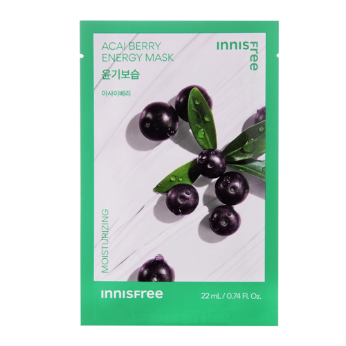 Innisfree - Squeeze Energy Mask - Acai Berry - Moisturizing - Nawilżająca Maska w Płachcie - 22ml