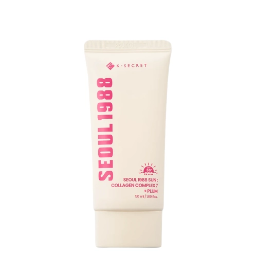 K-SECRET - SEOUL 1988 Sun : Collagen Complex 7 + Plum - Krem Przeciwsłoneczny - 50ml