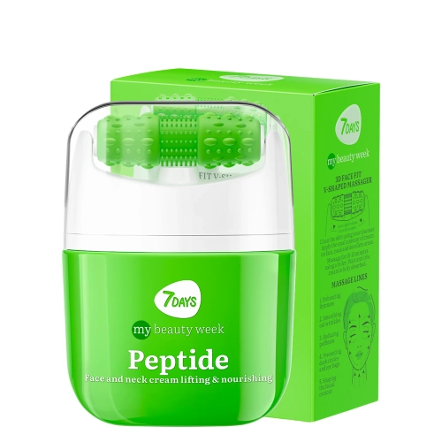 7DAYS - My Beauty Week - Face Cream Massager Lifting & Nourishing Concentrate Peptide - Liftingujący Krem do Twarzy z Rollerem - 40ml