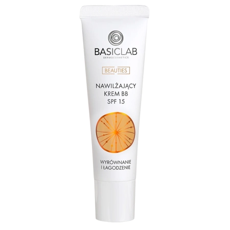 BasicLab - Nawilżający Krem BB SPF 15, Beige, 14% Kompleksu Nawilżającego - 33ml
