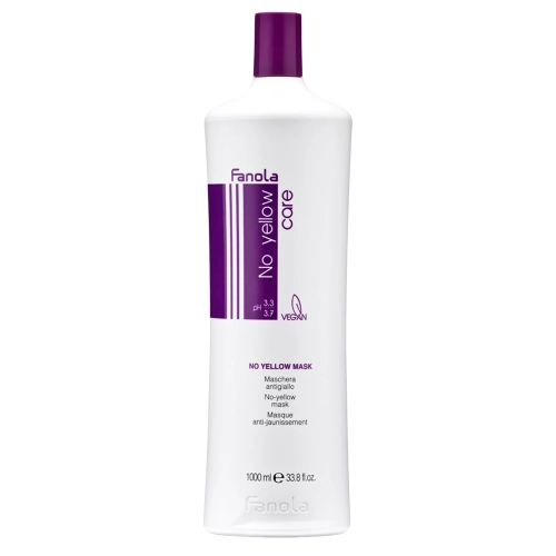 Fanola - No Yellow Mask - Maska do Włosów Blond Neutralizująca Żółte Tony - 1000ml