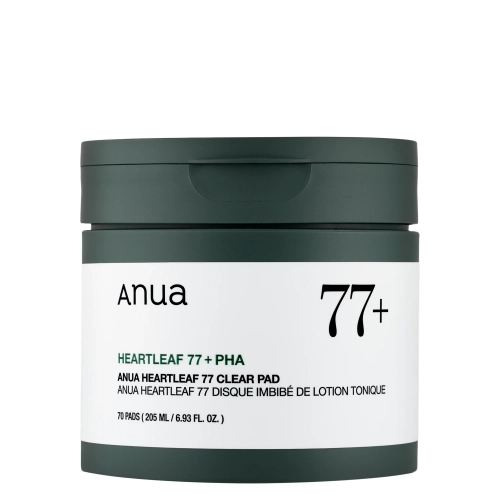 Anua - Heartleaf 77% Clear Pad - Kojące Płatki z Ekstraktem z Pstrolistki - 70szt.