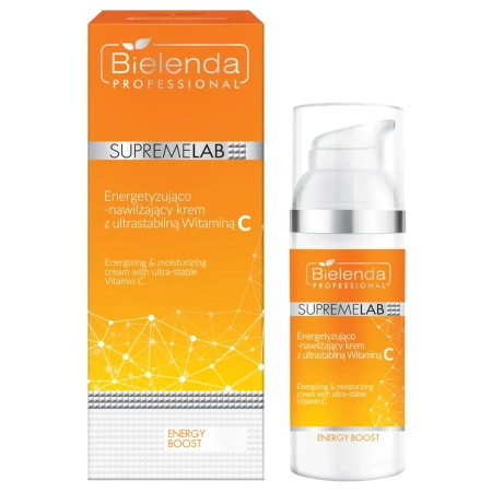 Bielenda Professional - Supremelab - Energy Boost - Energizing & Moisturizing Cream with Ultra-Stable Vitamin C - Energetyzująco-Nawilżający Krem z Ultrastabilną Witaminą C - 50ml
