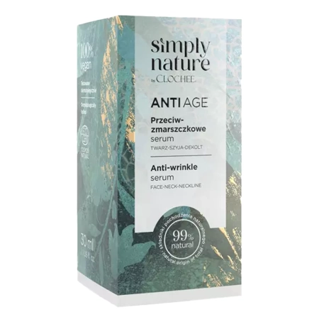 Clochee - Simply Nature - Przeciwzmarszczkowe Serum do Twarzy - 30ml