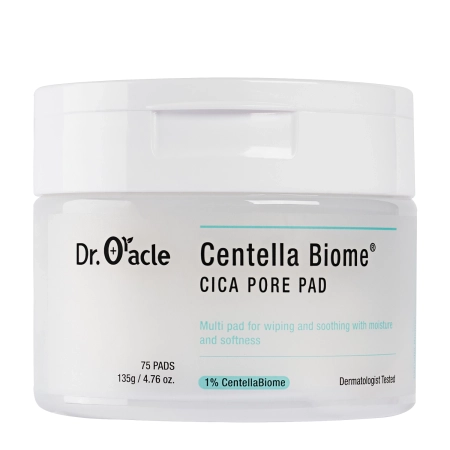 Dr.Oracle - Centella Biome Cica Pore Pad - Łagodzące Płatki do Twarzy - 135g