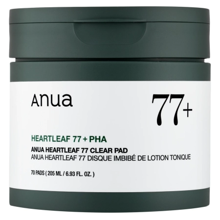 Anua - Heartleaf 77% Clear Pad - Kojące Płatki z Ekstraktem z Pstrolistki - 70szt. OUTLET