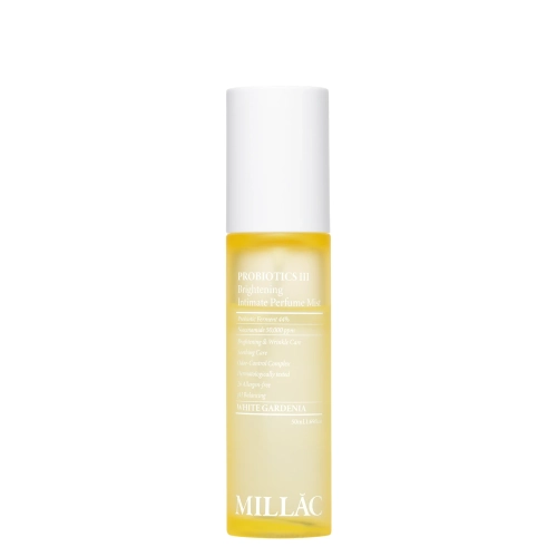 MILLAC - Probiotics III Brightening Intimate Perfume Mist - Probiotyczna Mgiełka Zapachowa do Okolic Intymnych - White Gardenia - 50ml