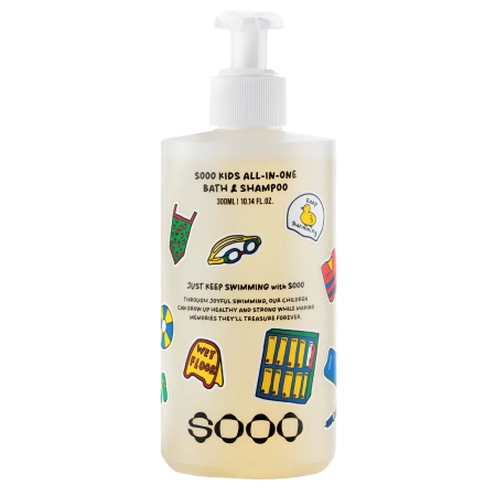 SOOO - Swim Kids All-in-One Bath & Shampoo - Żel 2w1 - 300ml
