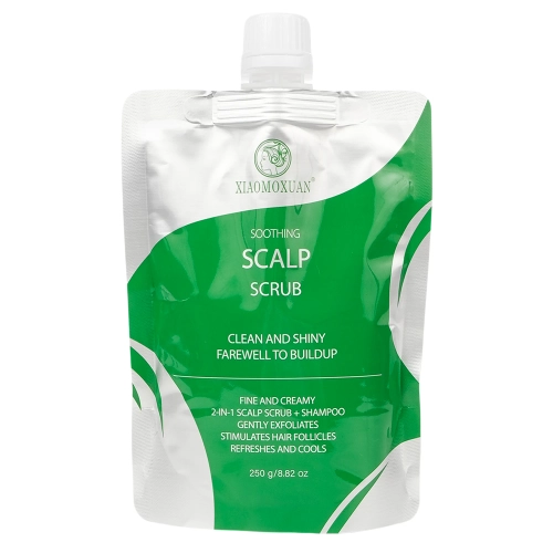 Xiaomoxuan - 2-IN-1 Scalp Scrub and Shampoo - Oczyszczający Szampon Peelingujący - 250ml